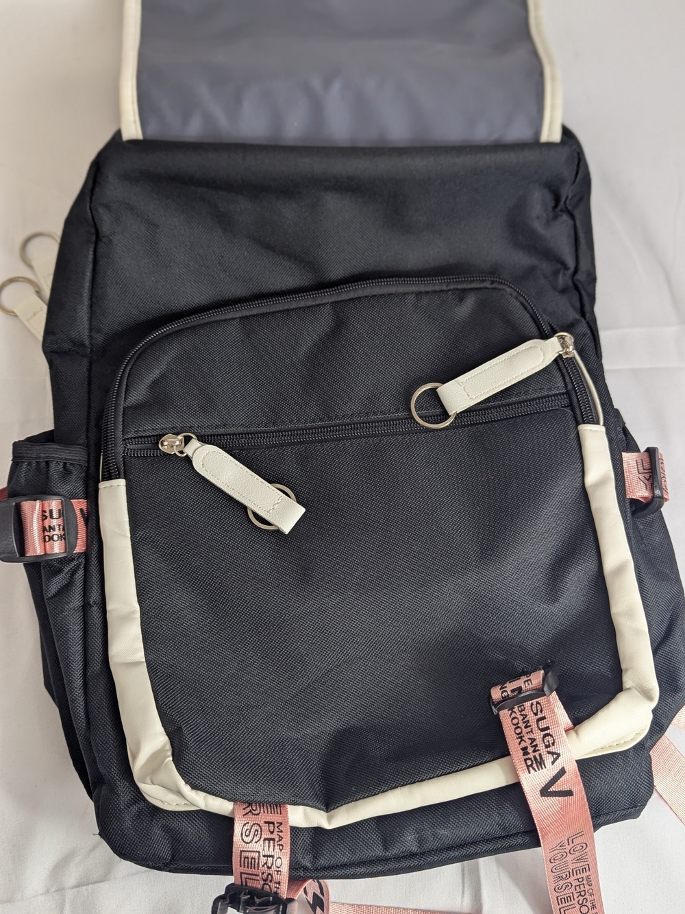 BTS Black & Pink Backpack Unisex - Picture 5 of 11